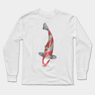 Koi Fish Kuhaku Long Sleeve T-Shirt